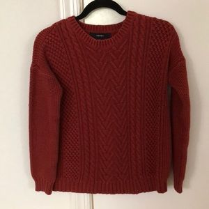 Medium forever 21 orange knit sweater